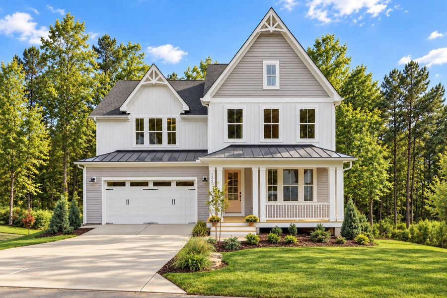 Representative exterior photo of a completed home built from the The Hampton by RobuckHomes in Baylee Ridge, Selma, NC (Image 46).