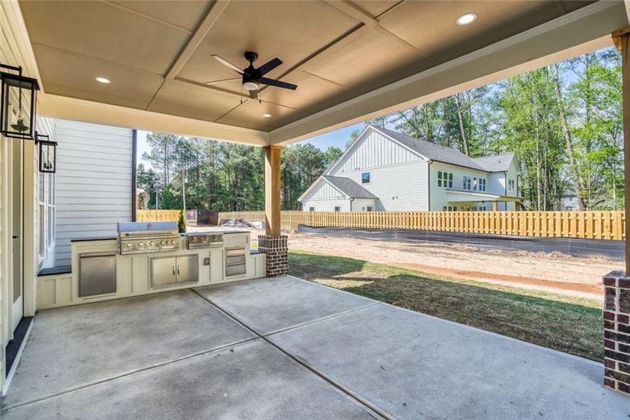 Exterior details and patio area of a home in , Grayson (Image 3).