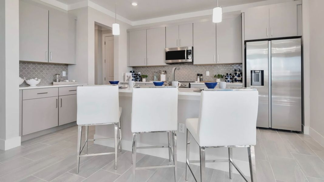 Furnished interior view inside a new home in Lagoon Residences at Epperson, Wesley Chapel (Image 6).