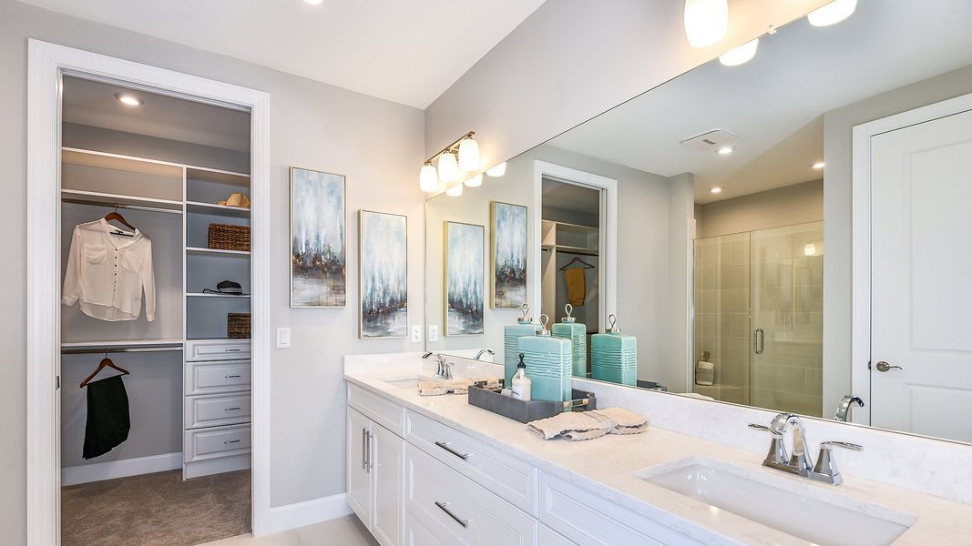 Furnished interior view inside a new home in Esplanade by the Islands Coach Homes, Naples (Image 5).