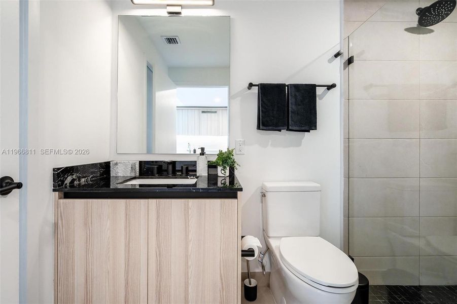 Furnished interior view inside a new home in , Miami (Image 40).