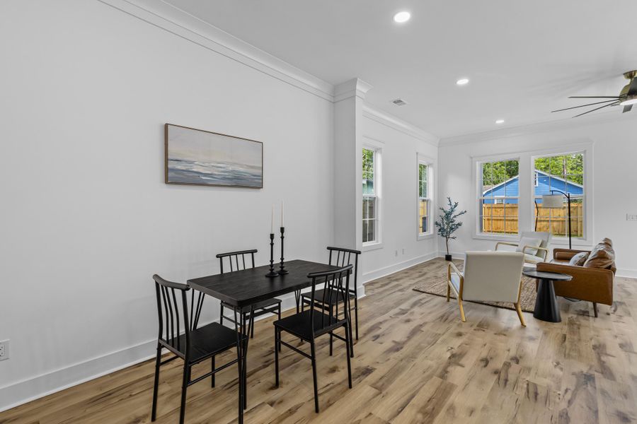 Furnished interior view inside a new home in , North Charleston (Image 9).