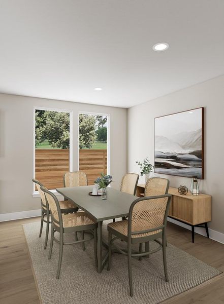 Representative furnished interior of a home built from the Walker by Tri Pointe Homes in Carriage Collection at Painted Tree, McKinney (Image 11).