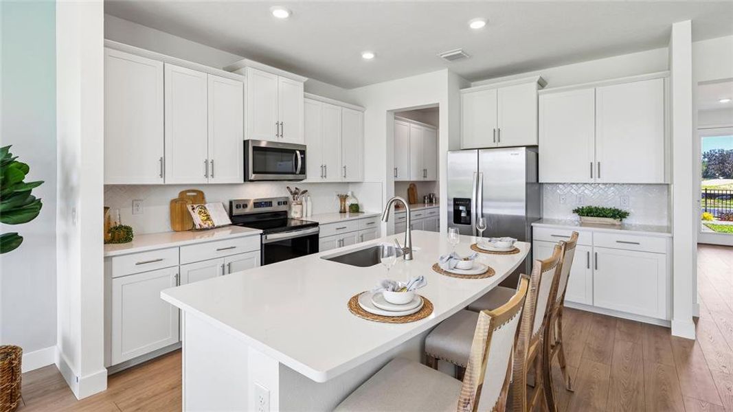 Furnished interior view inside a new home in Buchanan Trails, Newberry (Image 11).