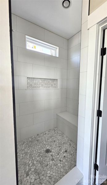 Walk in Tiled Shower in the main Bath.