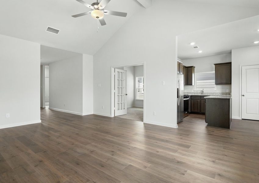 The Sabine has a wonderful, open-concept floor plan. The Sabine has a wonderful, open-concept floor plan.