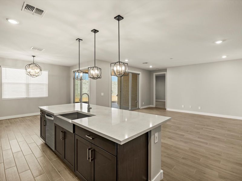 Furnished interior view inside a new home in White Tank Foothills Signature Series, Waddell (Image 3).