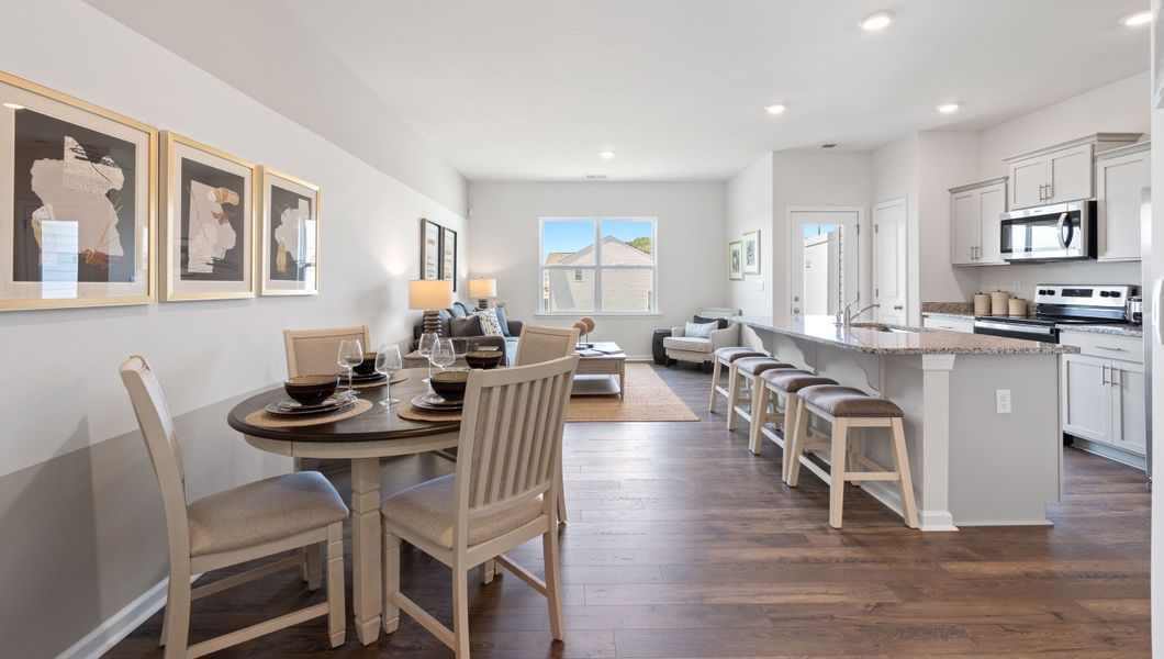 Furnished interior view inside a new home in Tanglewood Townes, Greenville (Image 6).
