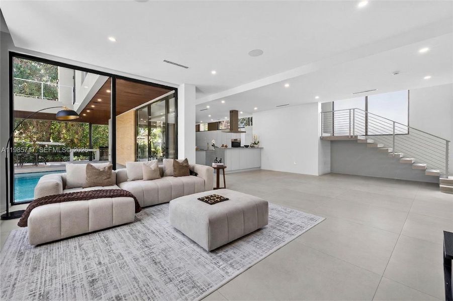 Furnished interior view inside a new home in , Miami (Image 8).