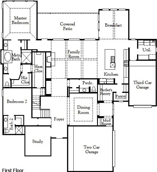 2D floor plan layout of this home in Palmera Ridge, Leander, TX (Image 5).