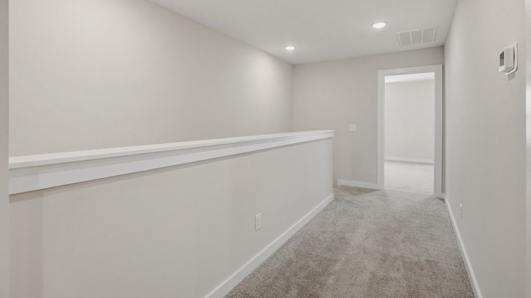 Stairway leading up to primary room