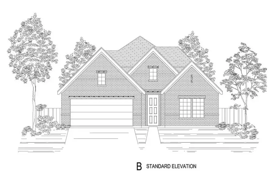 Representative rendering of the exterior for the Edgebrook F by First Texas Homes (Image 4).