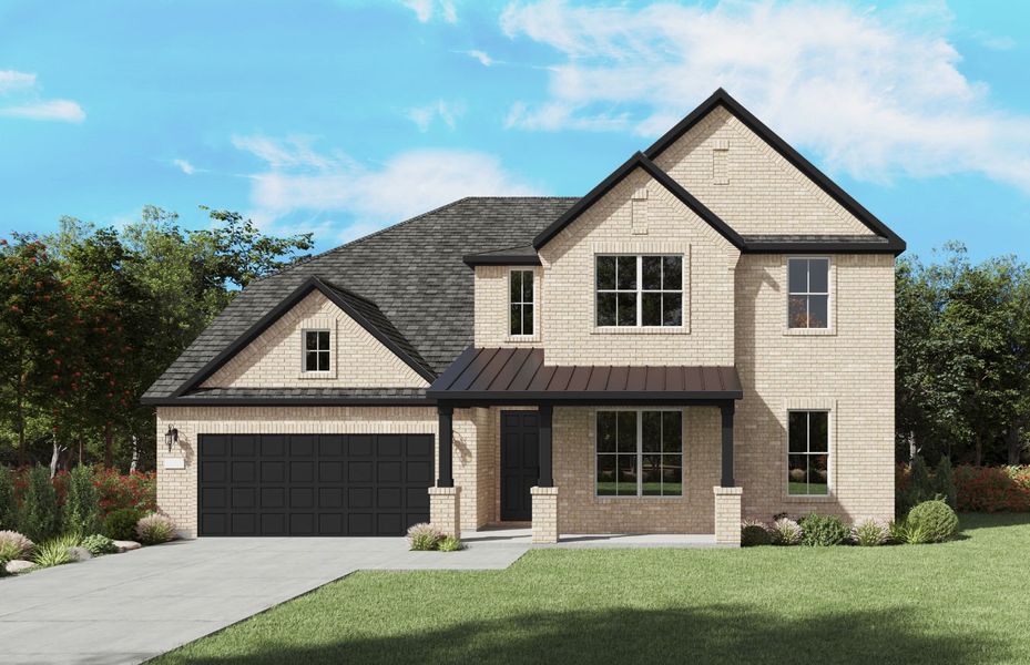 Representative exterior photo of a completed home built from the Electra by Pulte Homes in Wellington, Fort Worth, TX (Image 10). Representative exterior photo of a completed home built from the Electra by Pulte Homes in Wellington, Fort Worth, TX (Image 10).