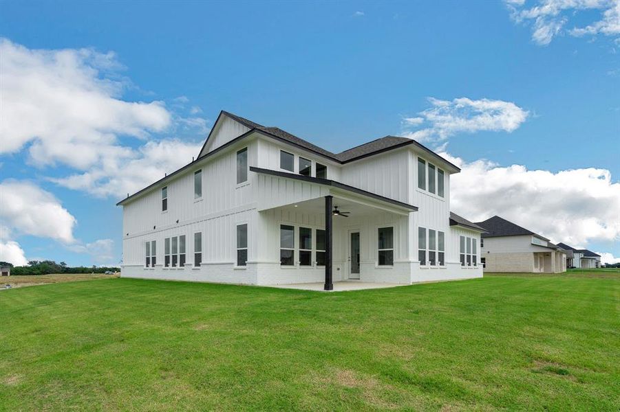 Exterior details and patio area of a home in Highland Crossing, Celina (Image 3).