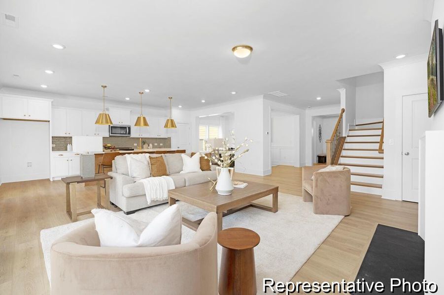 Furnished interior view inside a new home in , Ridgeville (Image 12).