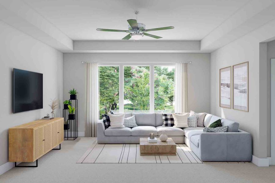 Furnished interior view inside a new home in Trillium 60′, Richmond (Image 22).