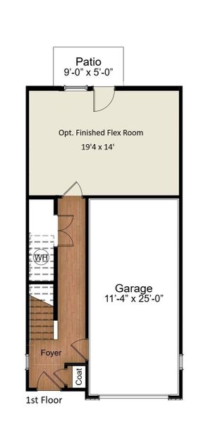 Beckett First Floor with Flex Room Beckett First Floor with Flex Room