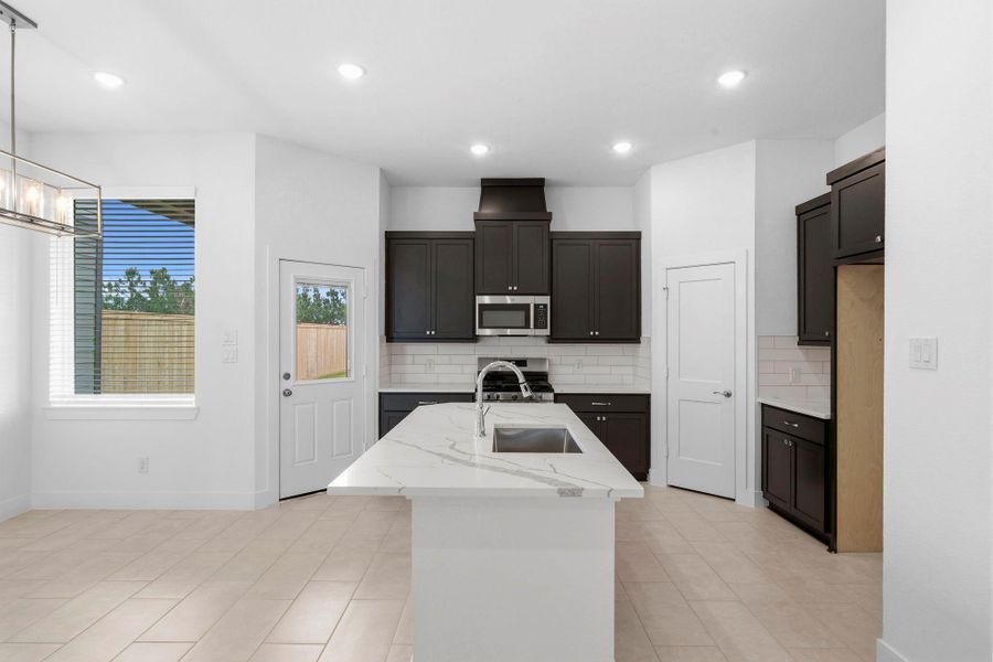 Furnished interior view inside a new home in Bridgeland, Cypress (Image 6). Furnished interior view inside a new home in Bridgeland, Cypress (Image 6).