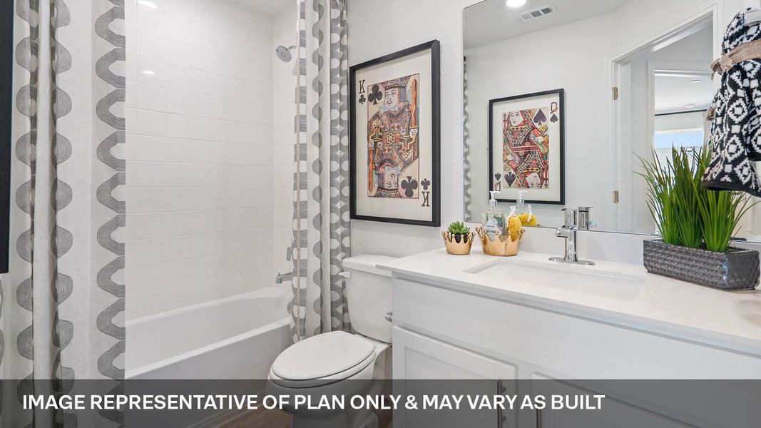 Furnished interior view inside a new home in Avery Centre, Round Rock (Image 26).