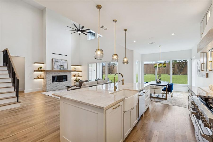 Furnished interior view inside a new home in , Dallas (Image 35).