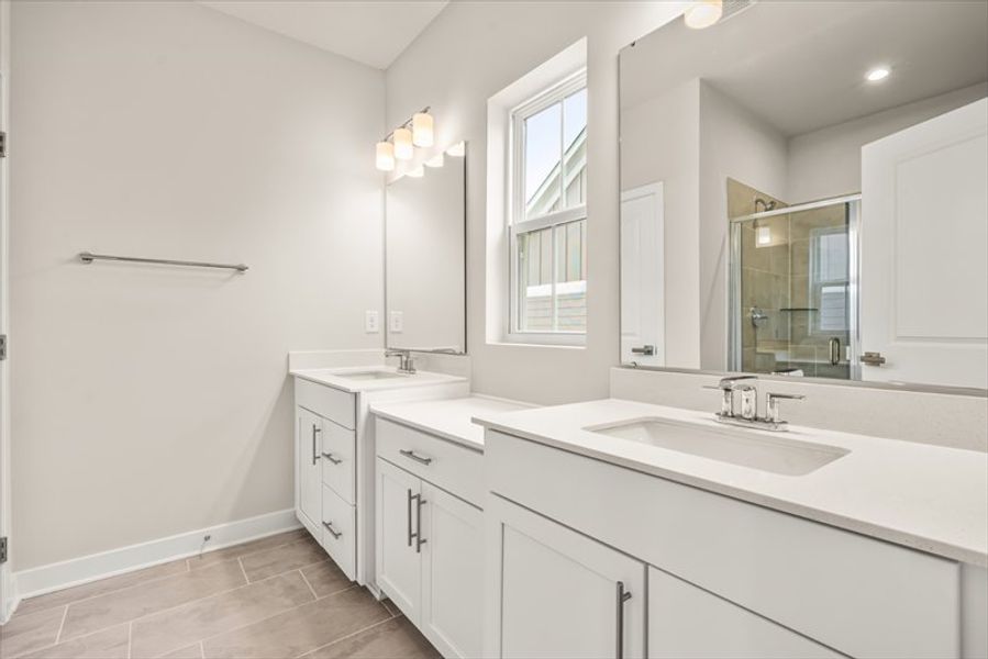 Furnished interior view inside a new home in Townes at The Station, Apex (Image 7).