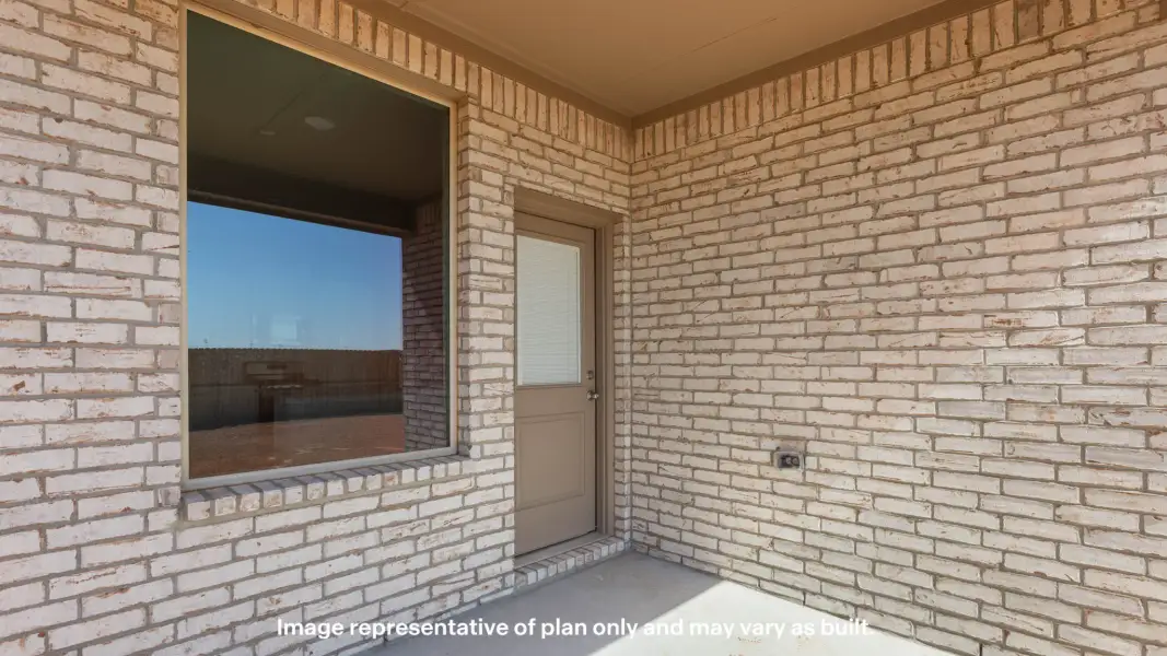 Exterior details and patio area of a home in Homestead at Parks Bell Ranch, Odessa (Image 3).