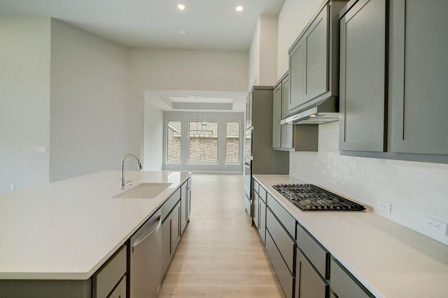 Kitchen looking into Dining Area