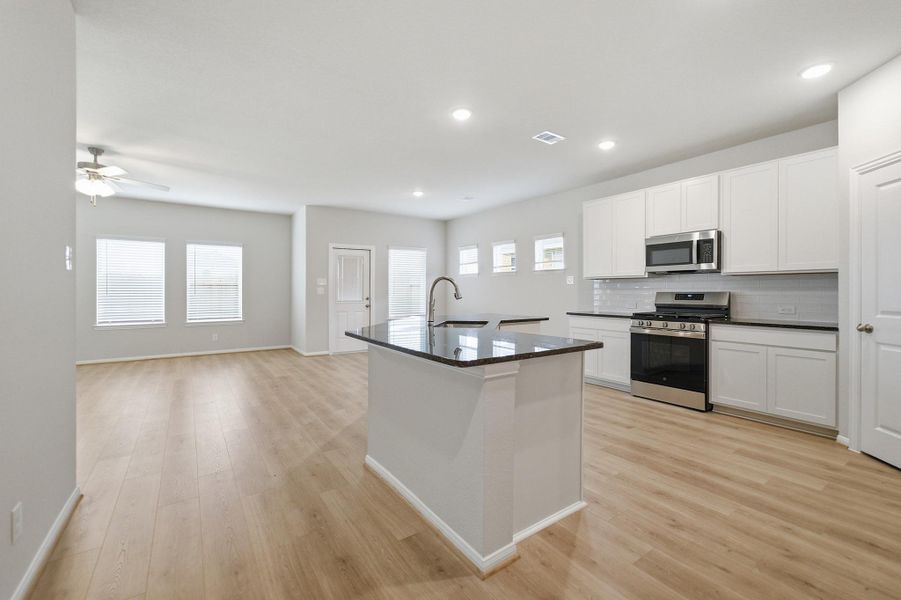 Furnished interior view inside a new home in Trails at Woodhaven Lakes, La Marque (Image 8).