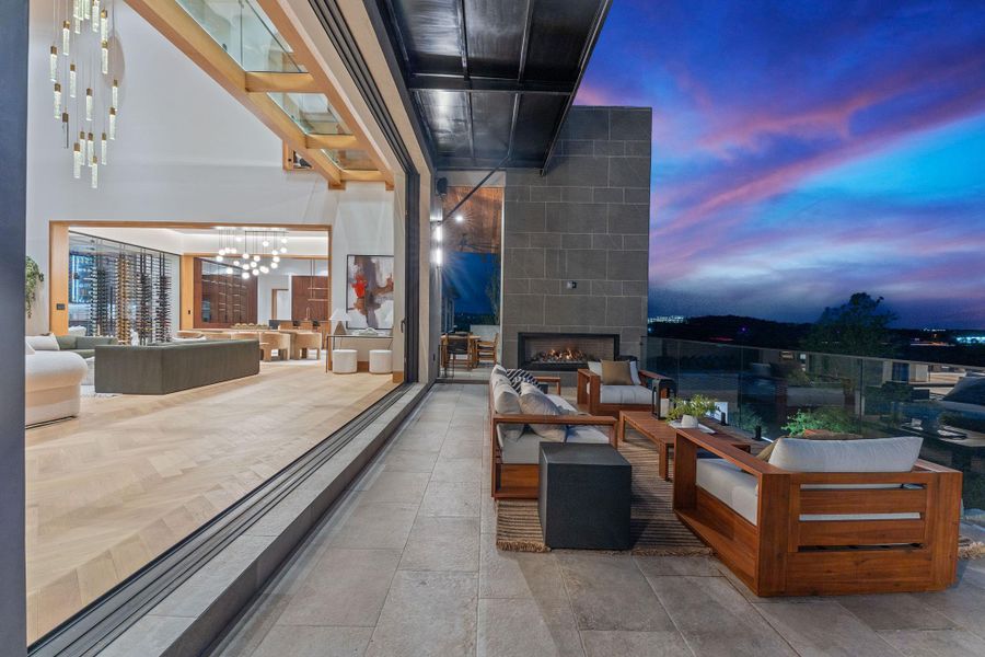 Exterior details and patio area of a home in , Austin (Image 22). Exterior details and patio area of a home in , Austin (Image 22).