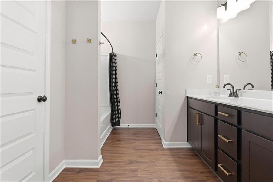 Furnished interior view inside a new home in , Cartersville (Image 36).