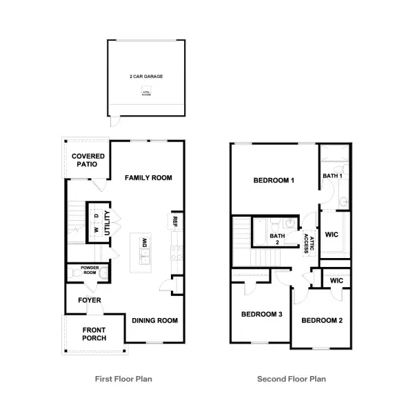 2D floor plan layout of this home in Valverde, Bastrop, TX (Image 5).