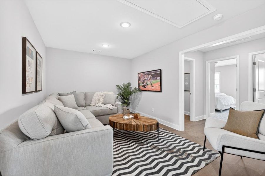 Furnished interior view inside a new home in , Suwanee (Image 13).