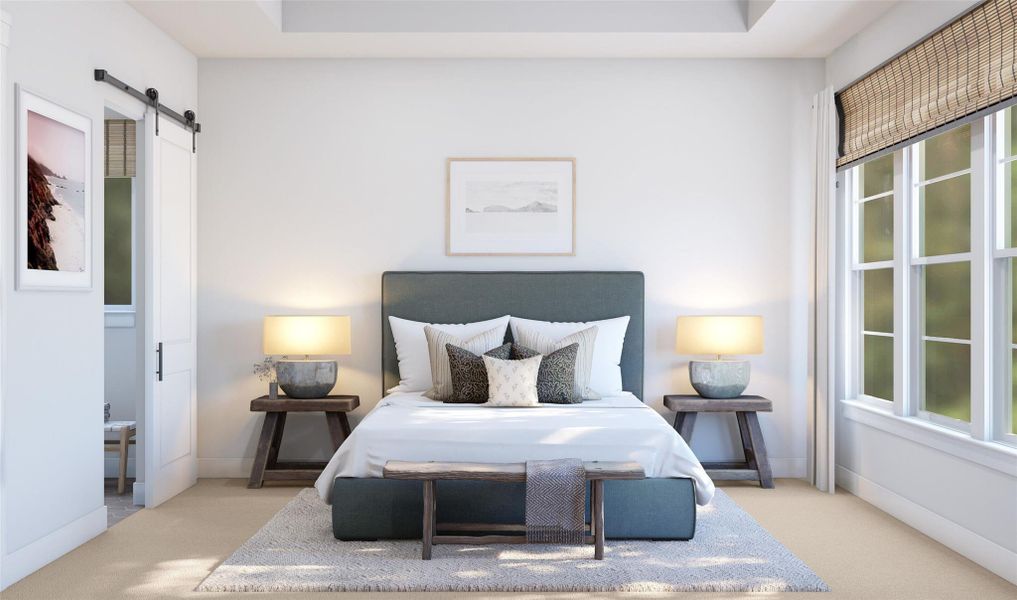 Spacious primary suite (*Artist rendering used for illustration purposes only.)