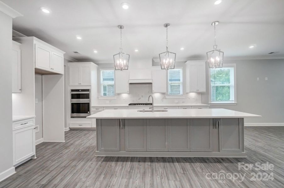 Kitchen Island with View from Breakfast Area