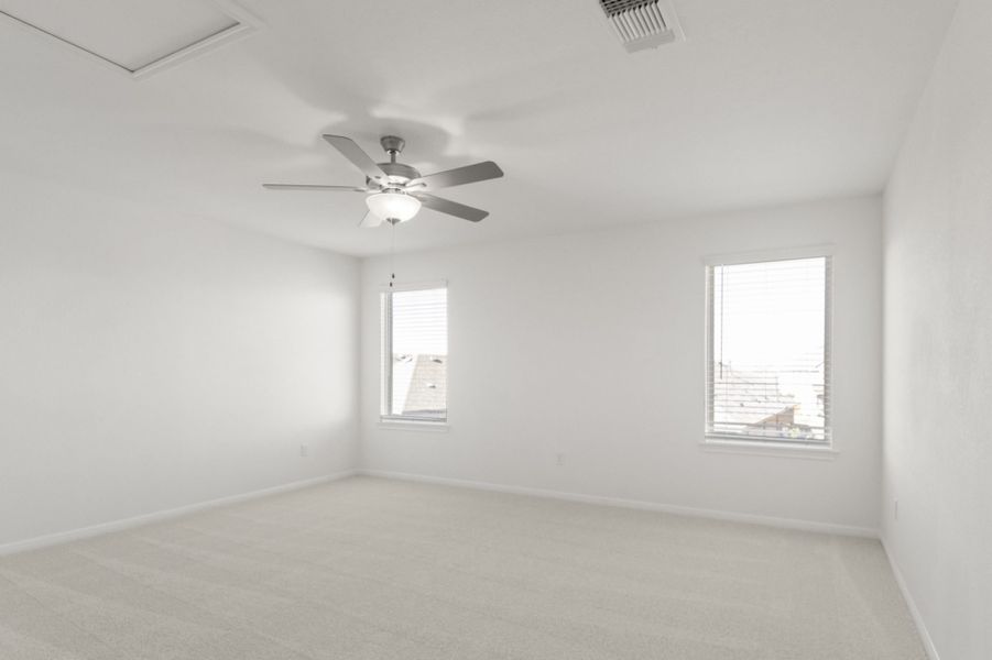Representative unfurnished interior of a home built from the Sergio by Pacesetter Homes in Crosswinds, Kyle (Image 11).
