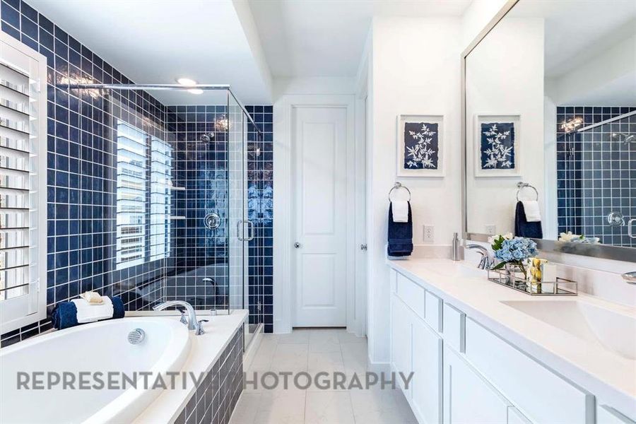 Furnished interior view inside a new home in Bel Air Village: 50ft. lots, Sherman (Image 33).