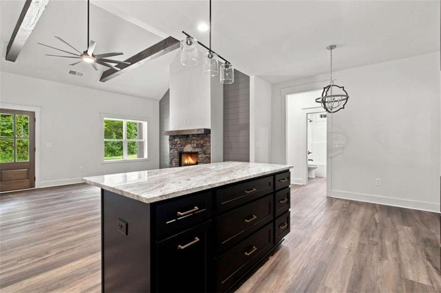 Furnished interior view inside a new home in , Talking Rock (Image 9).