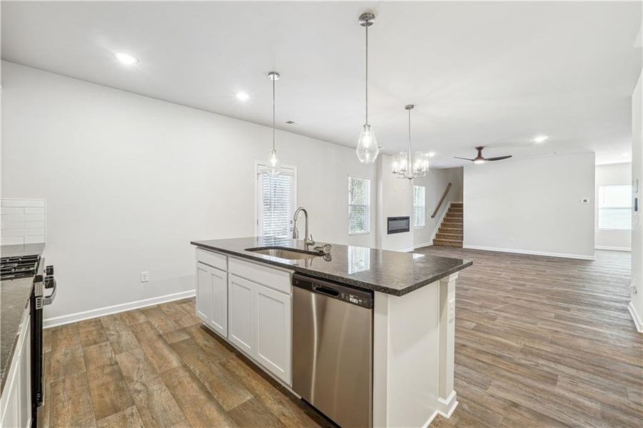 Furnished interior view inside a new home in Conner Springs, Social Circle (Image 5).