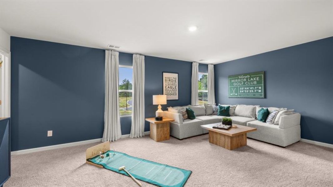 Furnished interior view inside a new home in Fairway 17 at Mirror Lake, Villa Rica (Image 23).