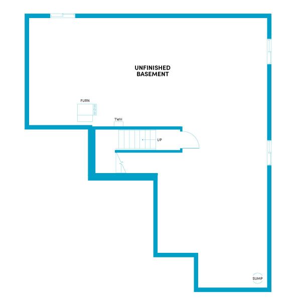 Lower Level: Optional Unfinished Basement