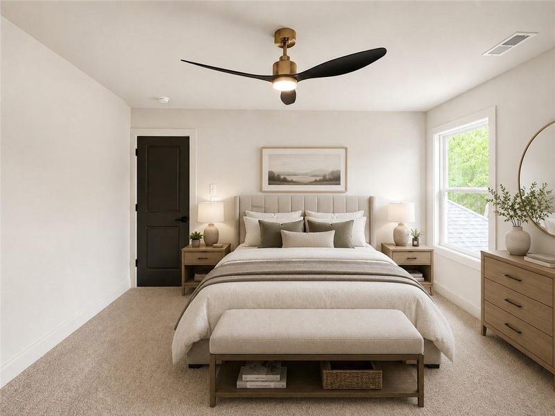 Furnished interior view inside a new home in , Loganville (Image 12).