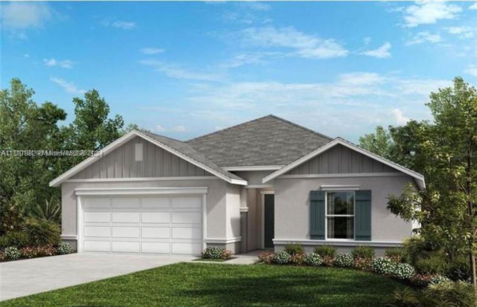 Front exterior of a new home in Lake Lucerne, Winter Haven, FL, highlighting curb appeal (Image 11). Front exterior of a new home in Lake Lucerne, Winter Haven, FL, highlighting curb appeal (Image 11).