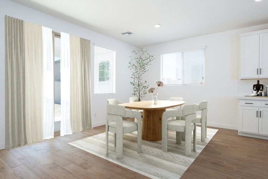 Furnished interior view inside a new home in Terraza, San Tan Valley (Image 6). Furnished interior view inside a new home in Terraza, San Tan Valley (Image 6).