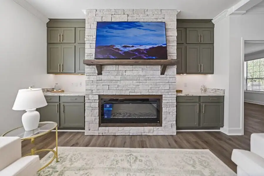 Furnished interior view inside a new home in , Cross (Image 9).