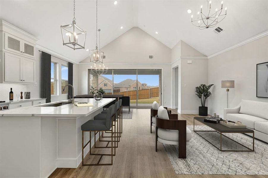 Furnished interior view inside a new home in Gateway Parks, Forney (Image 24).