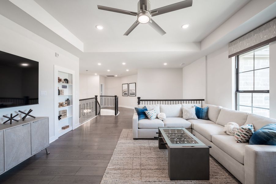 Representative furnished interior of a home built from the Bogata by Tri Pointe Homes in Harvest Green, Richmond (Image 86).