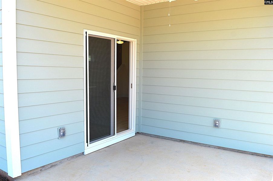 Exterior details and patio area of a home in Bickley Station, Irmo (Image 18).