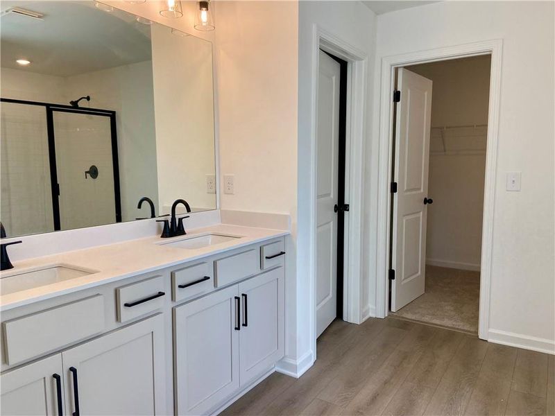 Furnished interior view inside a new home in Eastlyn Crossing, Flowery Branch (Image 5).