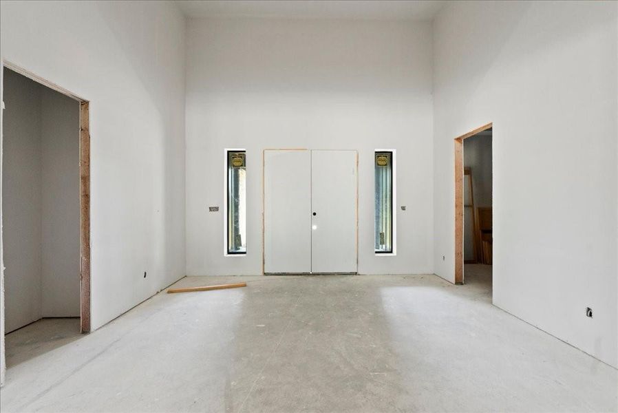 View of foyer from great room. View of foyer from great room.