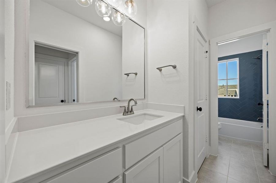 Furnished interior view inside a new home in Fields, Frisco (Image 5).